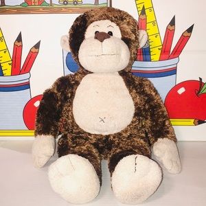 Build A Bear Brown Monkey with X on belly